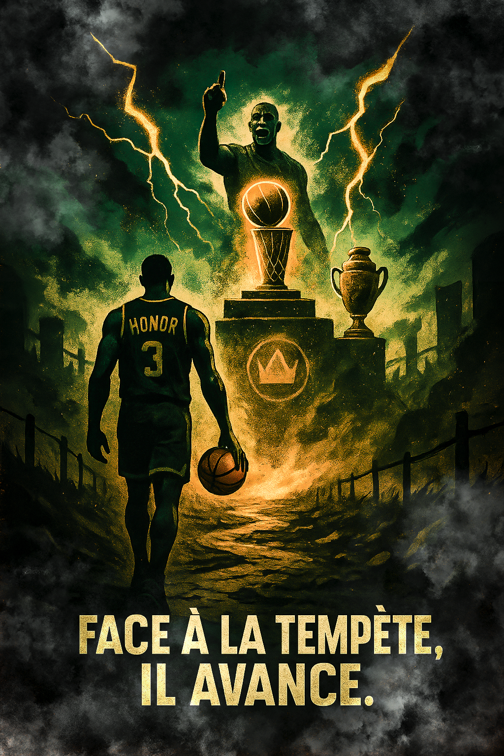 "The Strategist" Poster – The leader on the brink of glory | Basketball Poster