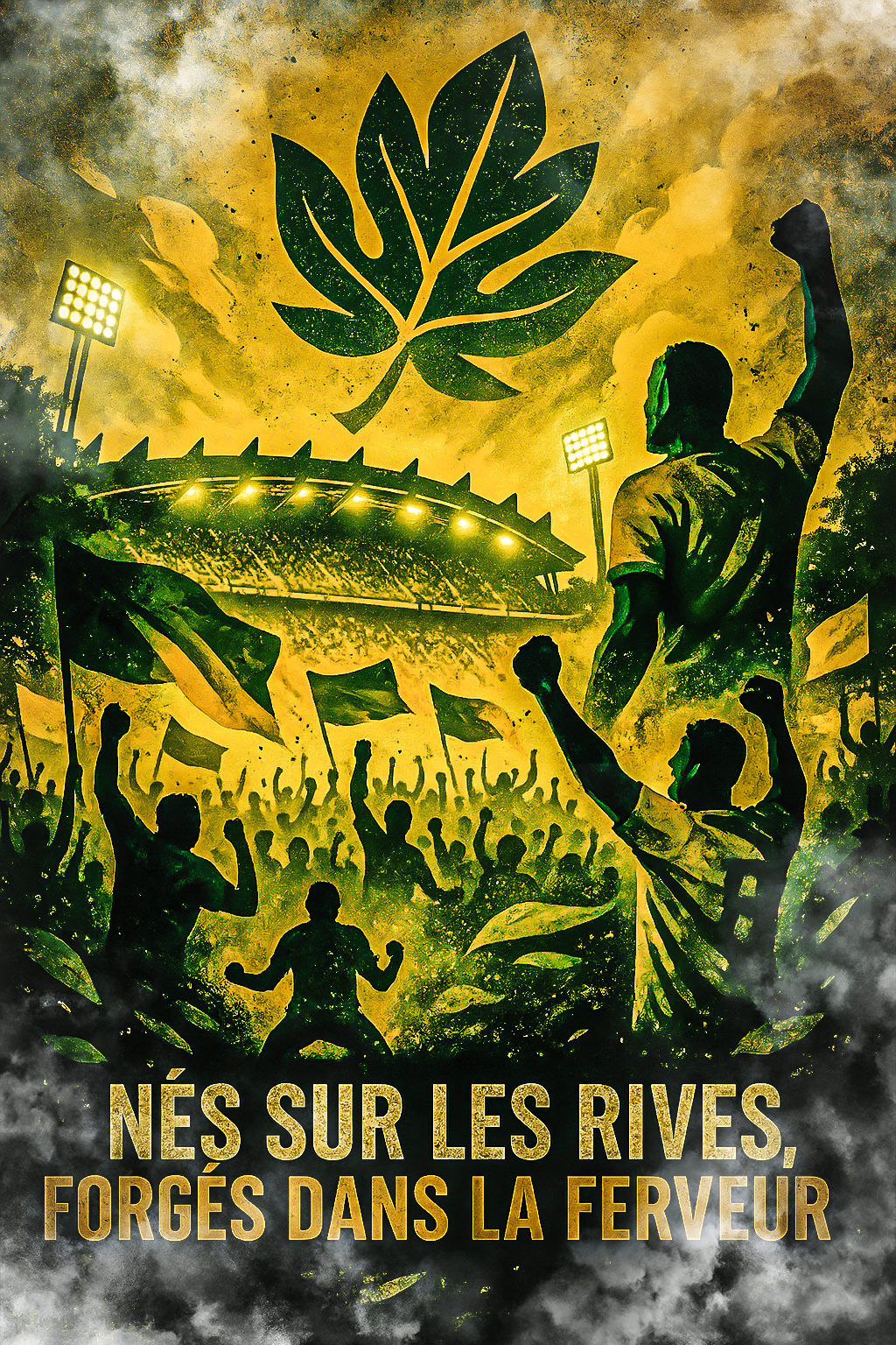 Affiche Supporters Nantes – Nés sur les rives, forgés dans la ferveur | Poster Football