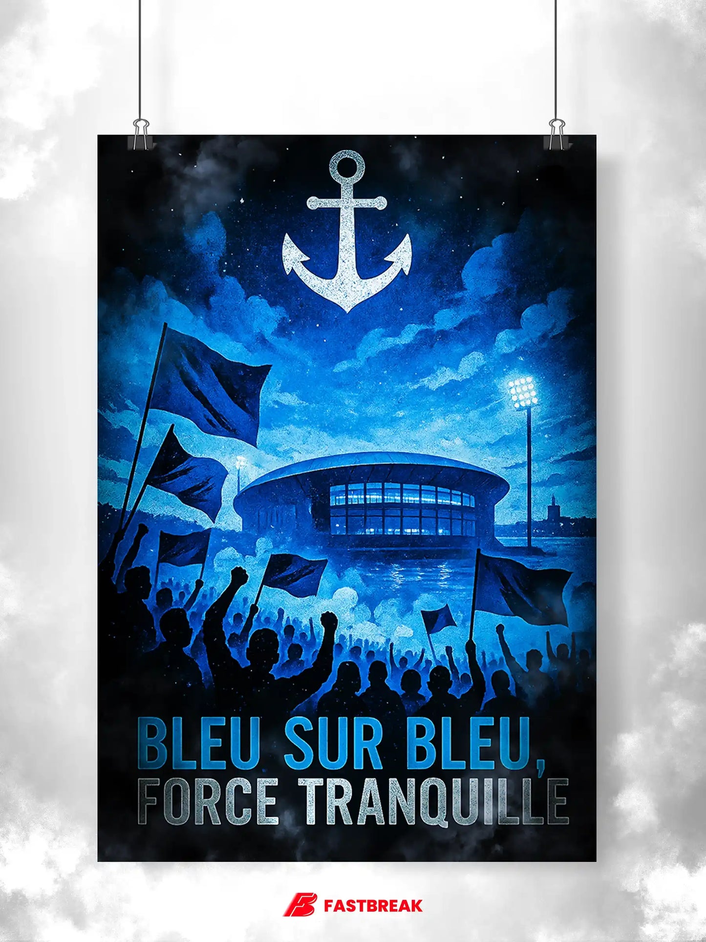 Affiche Supporters Le Havre – Havre Maritime | Poster Ambiance Maritime FastBreak Shop