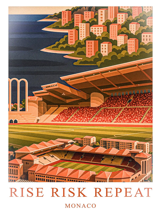 Monaco – Le Grand Stade de la Principauté · Affiche Artistique FastBreak FastBreak Shop