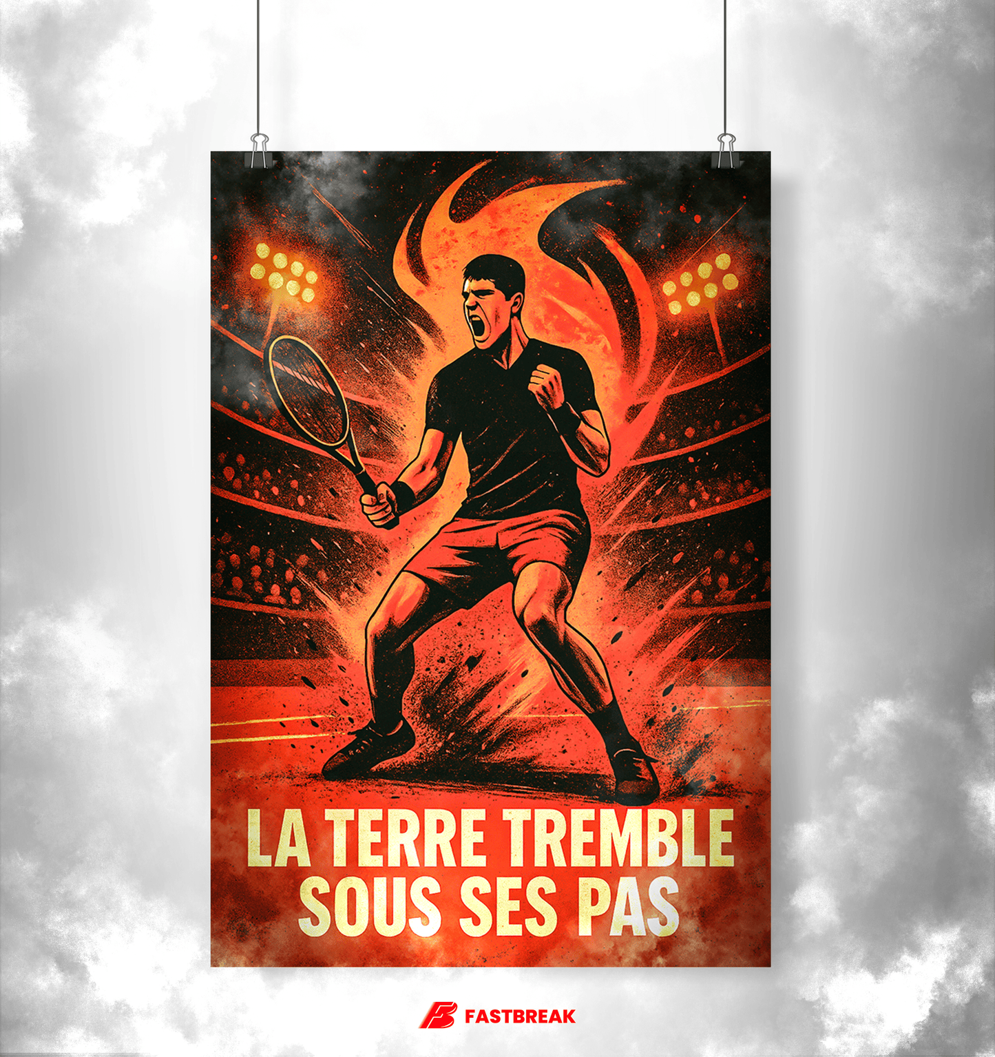 "Iberian Crown" Poster – The Prodigy at the Top | Tennis Poster