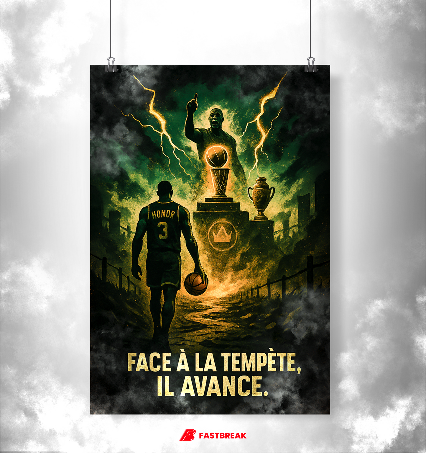 "The Strategist" Poster – The leader on the brink of glory | Basketball Poster