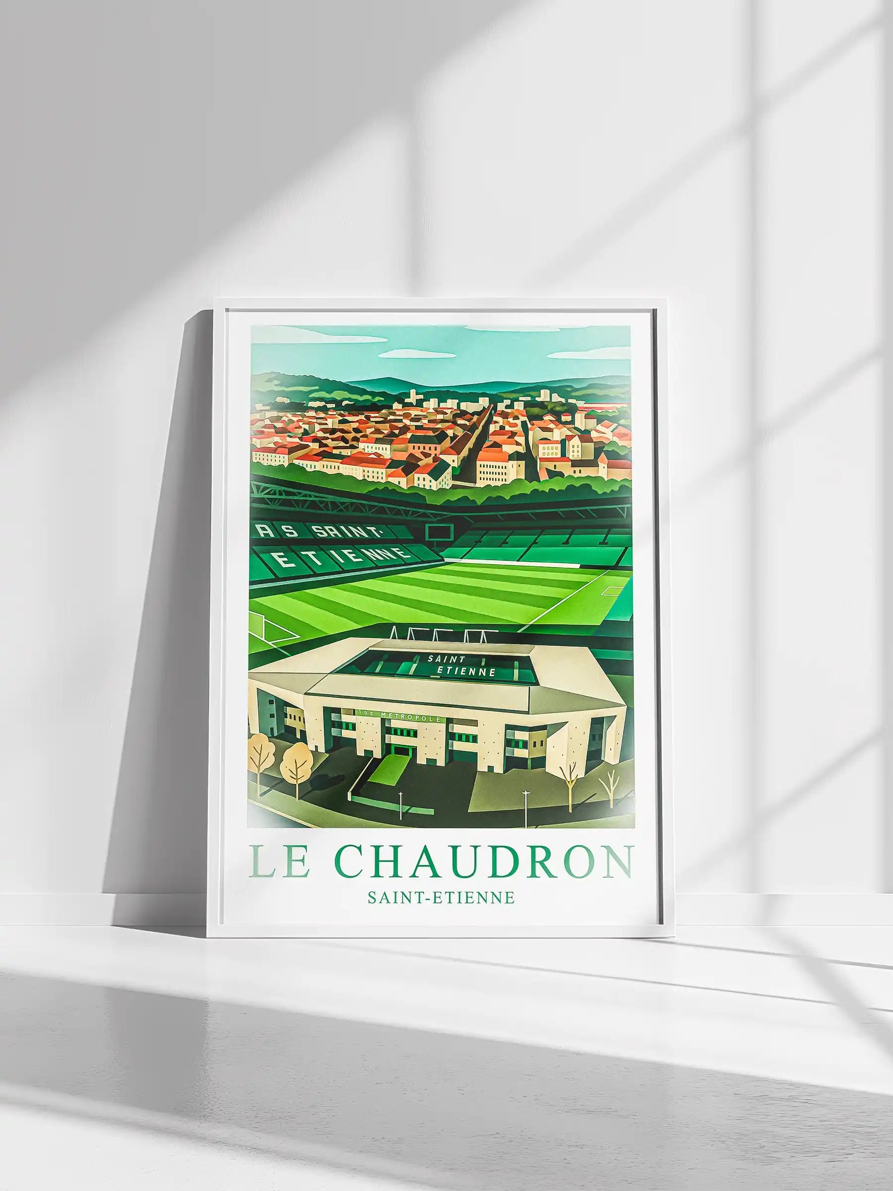 Saint-Étienne – Le Grand Stade de la Ville · Affiche Artistique FastBreak FastBreak Shop