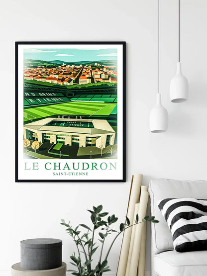 Saint-Étienne – Le Grand Stade de la Ville · Affiche Artistique FastBreak FastBreak Shop