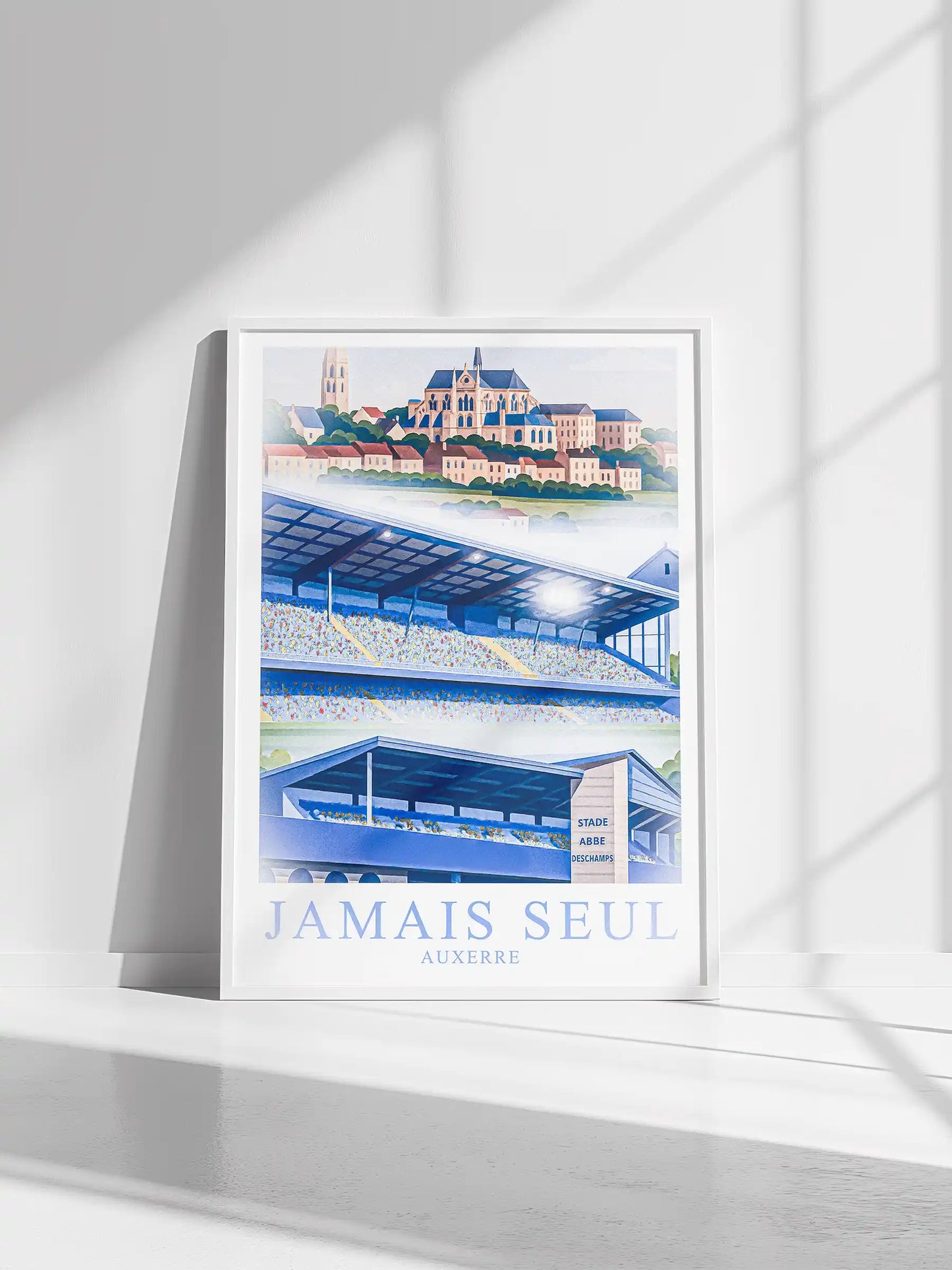 Auxerre – Le Grand Stade de la Vallée de l’Yonne | Affiche Artistique FastBreak FastBreak Shop