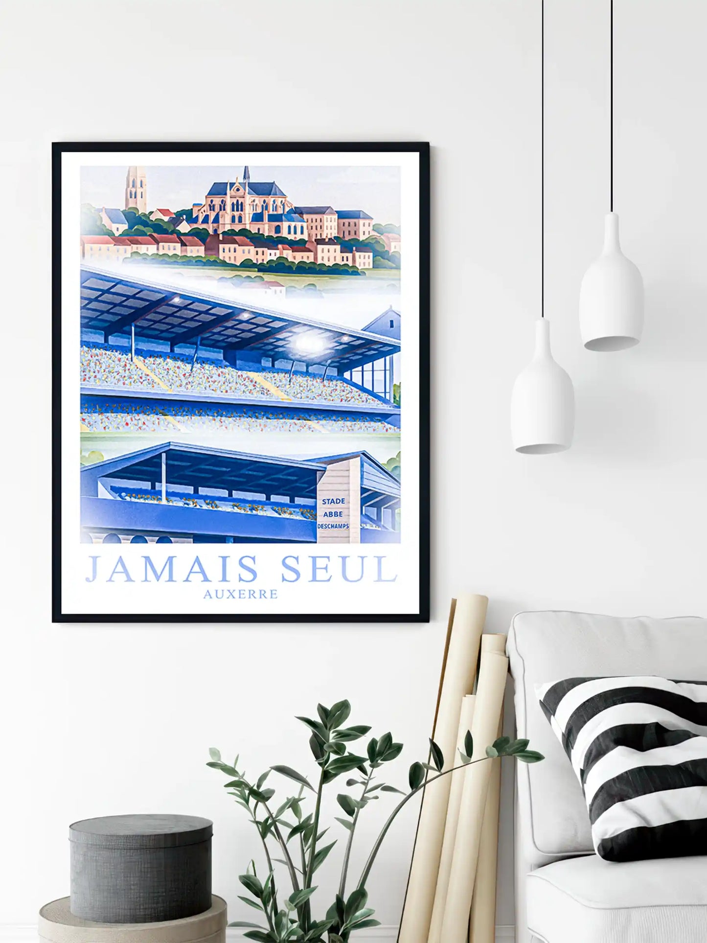 Auxerre – Le Grand Stade de la Vallée de l’Yonne | Affiche Artistique FastBreak FastBreak Shop