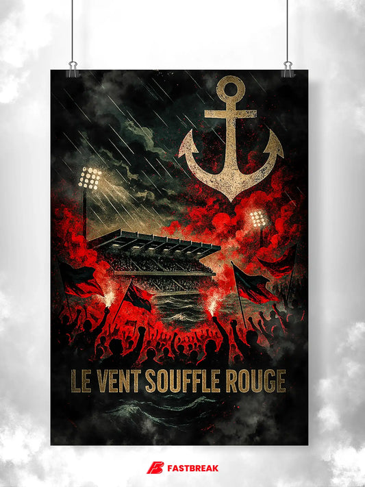 Affiche Supporters Brestois – Ferveur de la Bretagne | Poster Ambiance Bretonne FastBreak Shop