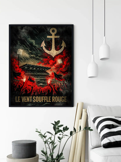 Affiche Supporters Brestois – Ferveur de la Bretagne | Poster Ambiance Bretonne FastBreak Shop