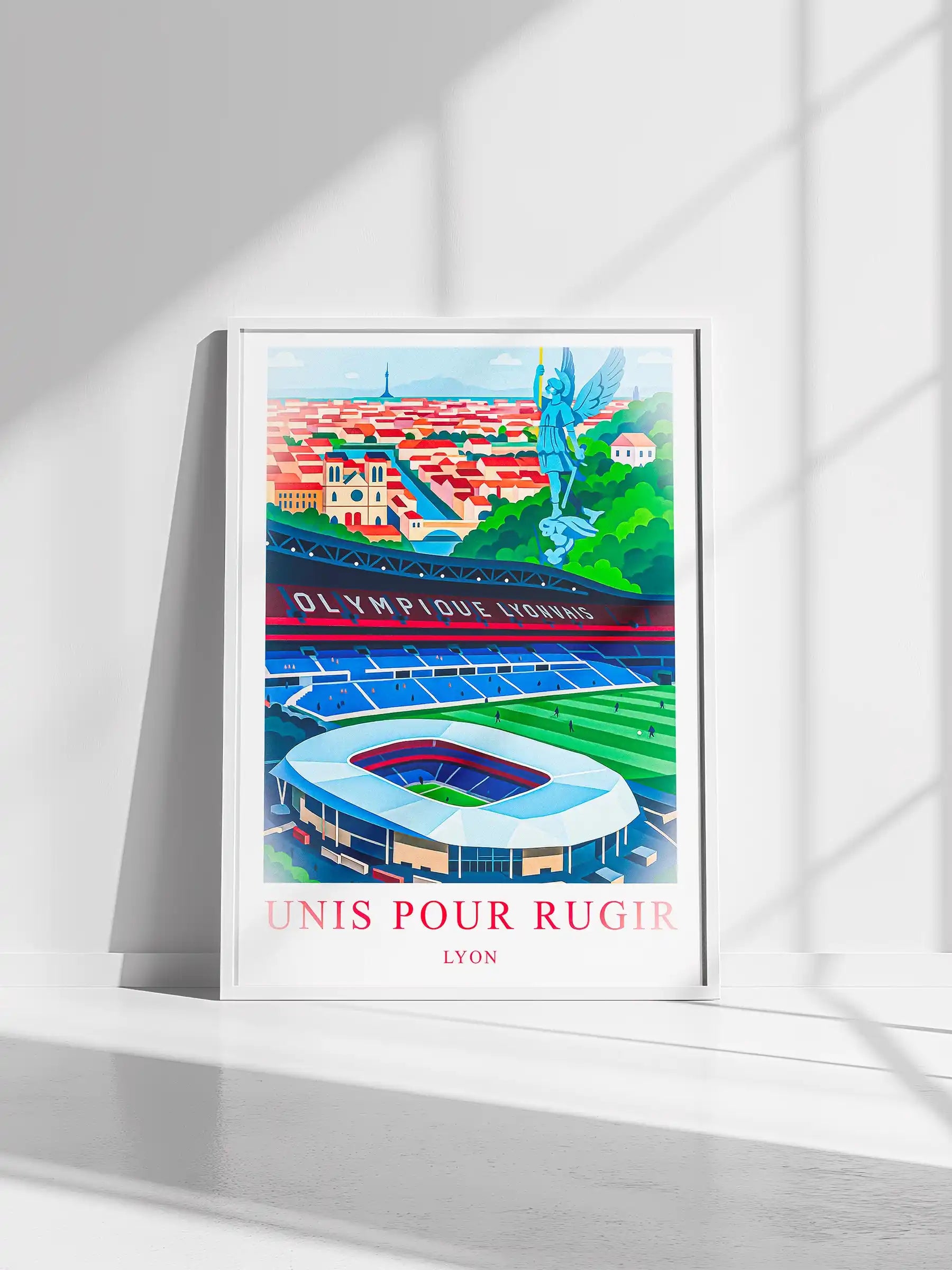 Lyon – Le Grand Stade de la Ville | Affiche Artistique FastBreak FastBreak Shop