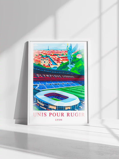 Lyon – Le Grand Stade de la Ville | Affiche Artistique FastBreak FastBreak Shop
