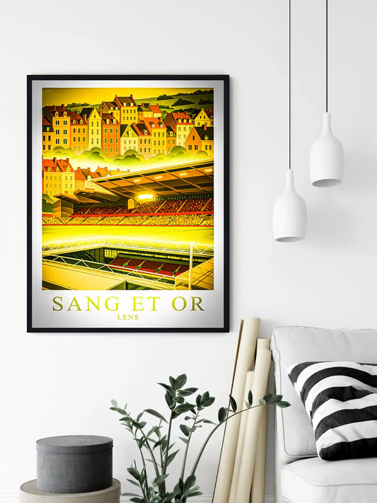 Lens – Le Grand Stade du Bassin Minier | Affiche Artistique FastBreak FastBreak Shop