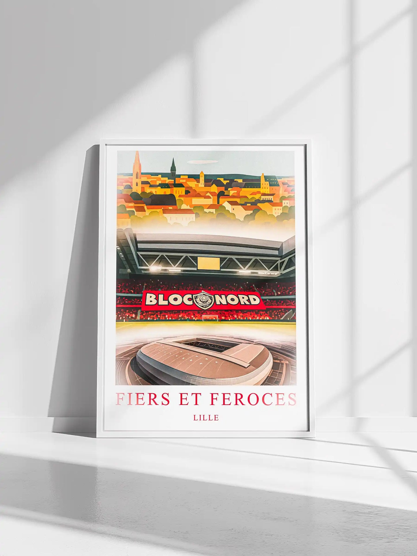 Affiche Lille Stade Pierre-Mauroy, Fiers et Féroces FastBreak Shop