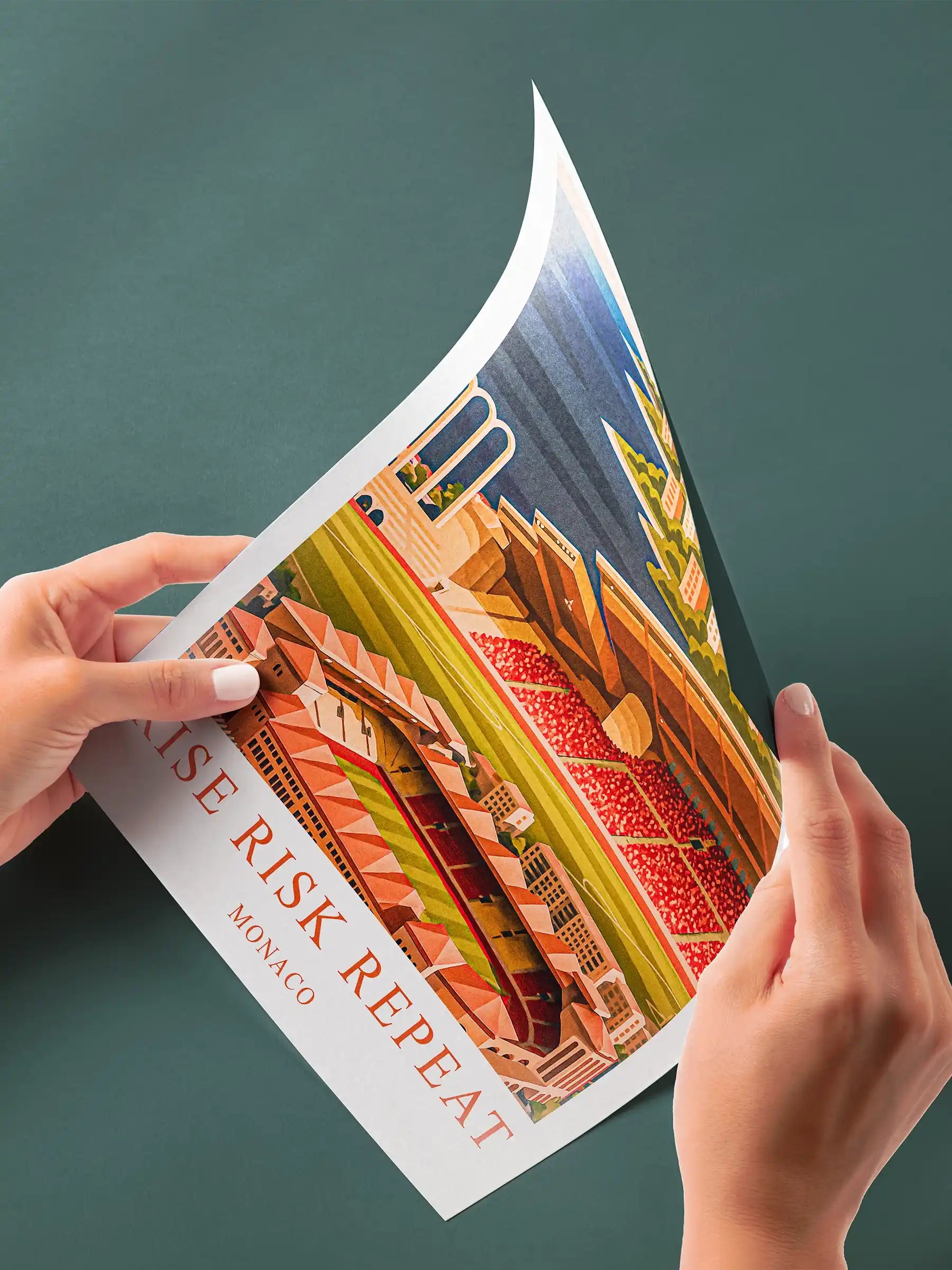 Monaco – Le Grand Stade de la Principauté · Affiche Artistique FastBreak FastBreak Shop