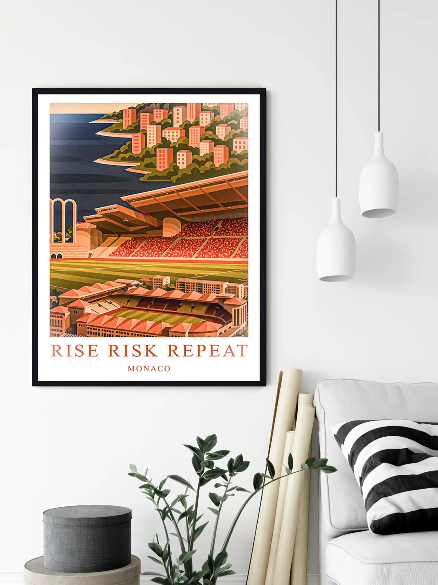 Monaco – Le Grand Stade de la Principauté · Affiche Artistique FastBreak FastBreak Shop