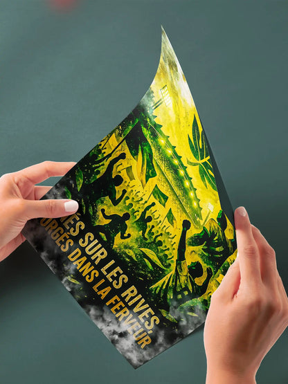 Affiche Supporter Nantes – Nés sur les rives, forgés dans la ferveur | Poster Jaune & Vert FastBreak Shop