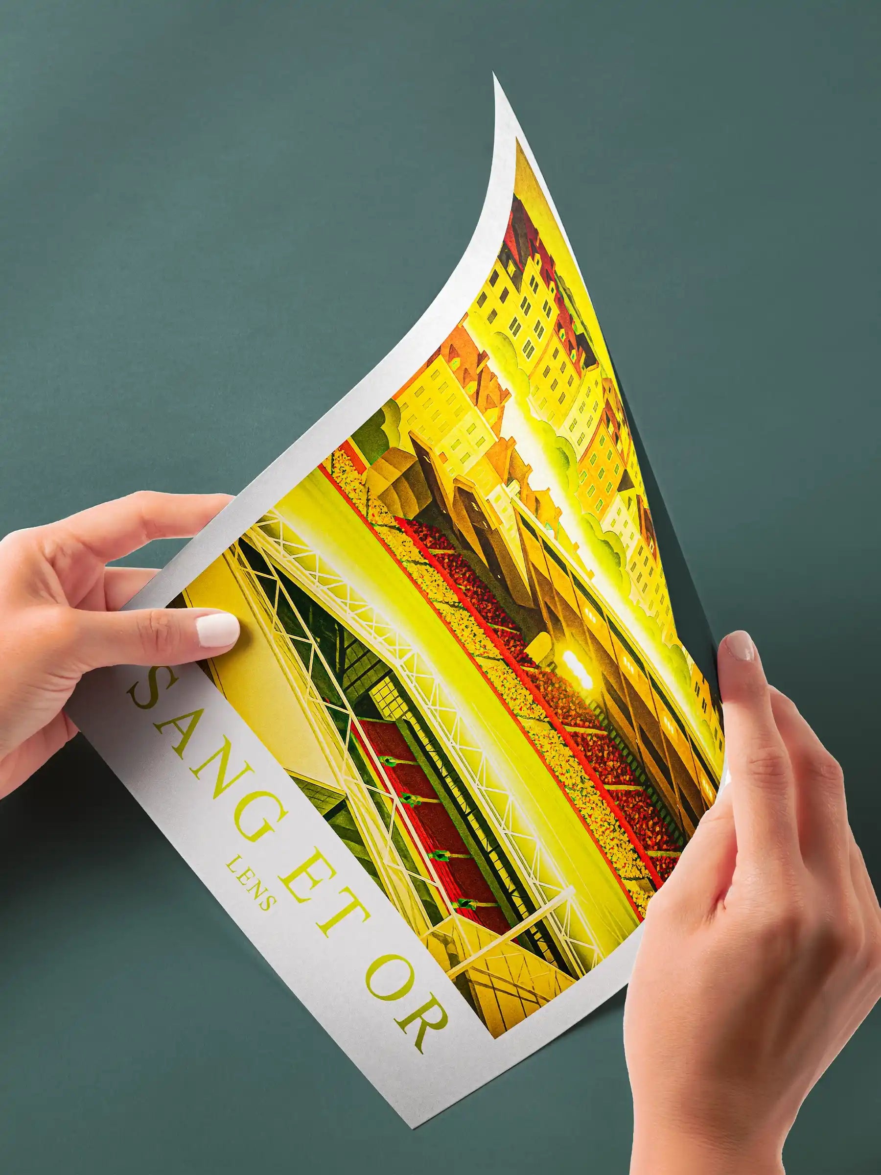 Lens – Le Grand Stade du Bassin Minier | Affiche Artistique FastBreak FastBreak Shop