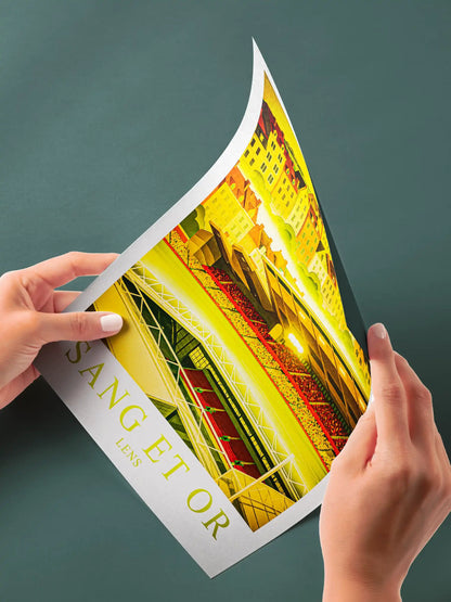 Lens – Le Grand Stade du Bassin Minier | Affiche Artistique FastBreak FastBreak Shop