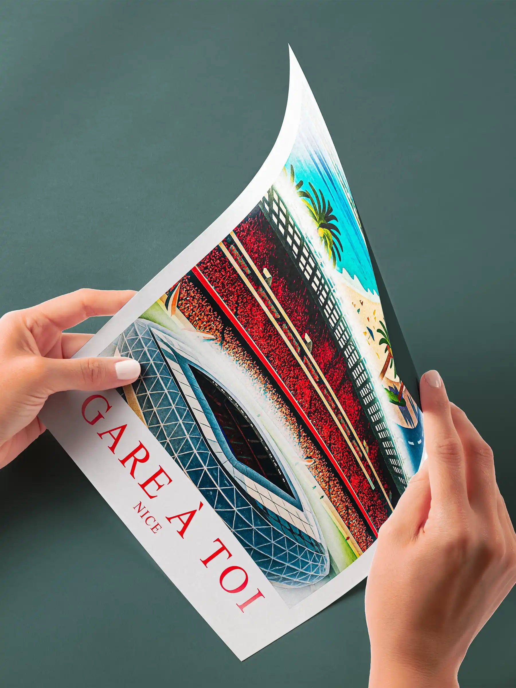 Nice – Le Grand Stade de la Côte d’Azur | Affiche Artistique FastBreak FastBreak Shop