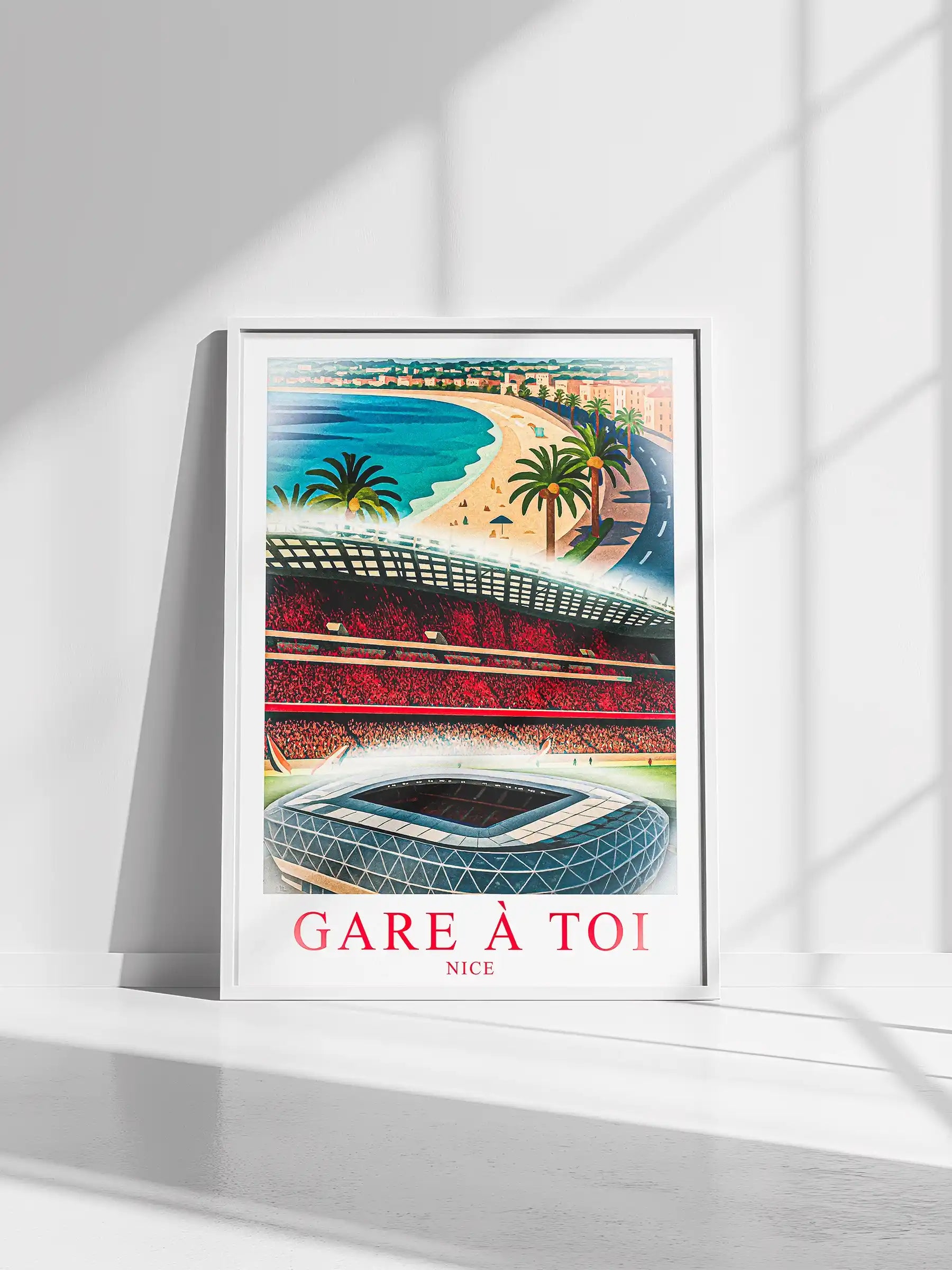 Nice – Le Grand Stade de la Côte d’Azur | Affiche Artistique FastBreak FastBreak Shop
