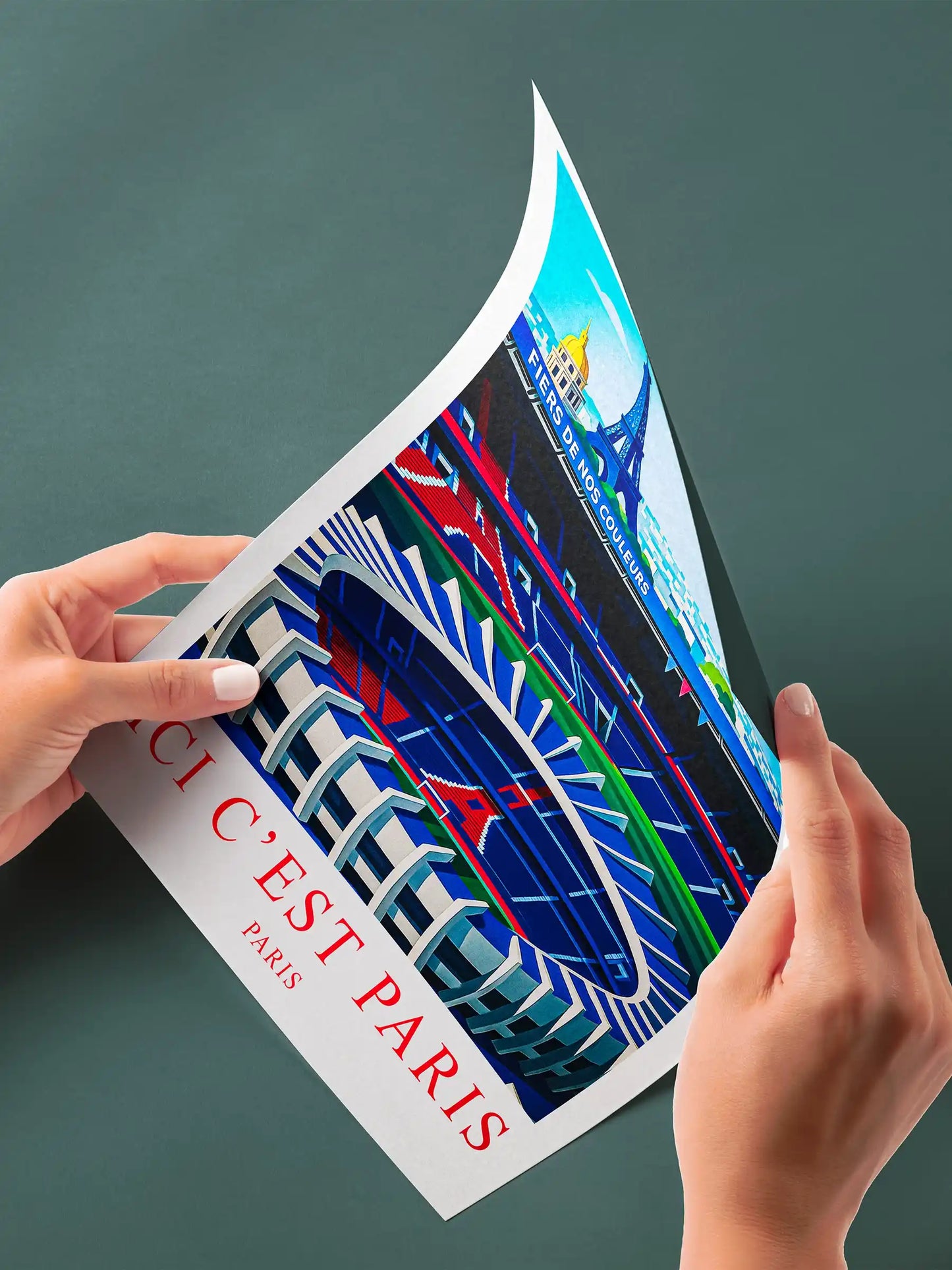 Affiche Paris Parc des Princes, Ici c’est Paris FastBreak Shop