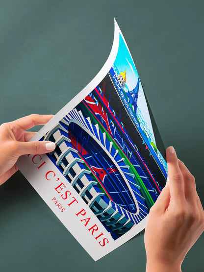 Affiche Paris Parc des Princes, Ici c’est Paris FastBreak Shop