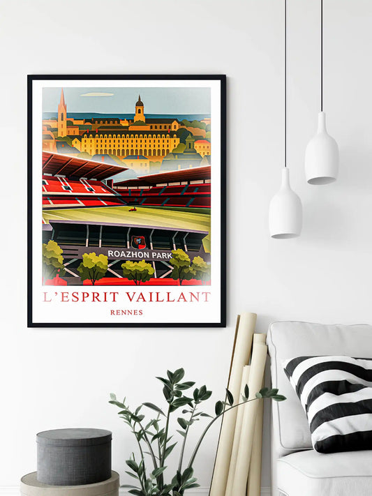 Rennes – Le Grand Stade de la Ville | Affiche Artistique FastBreak FastBreak Shop