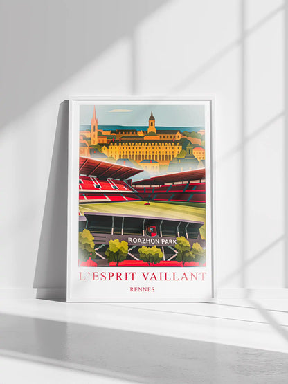 Rennes – Le Grand Stade de la Ville | Affiche Artistique FastBreak FastBreak Shop