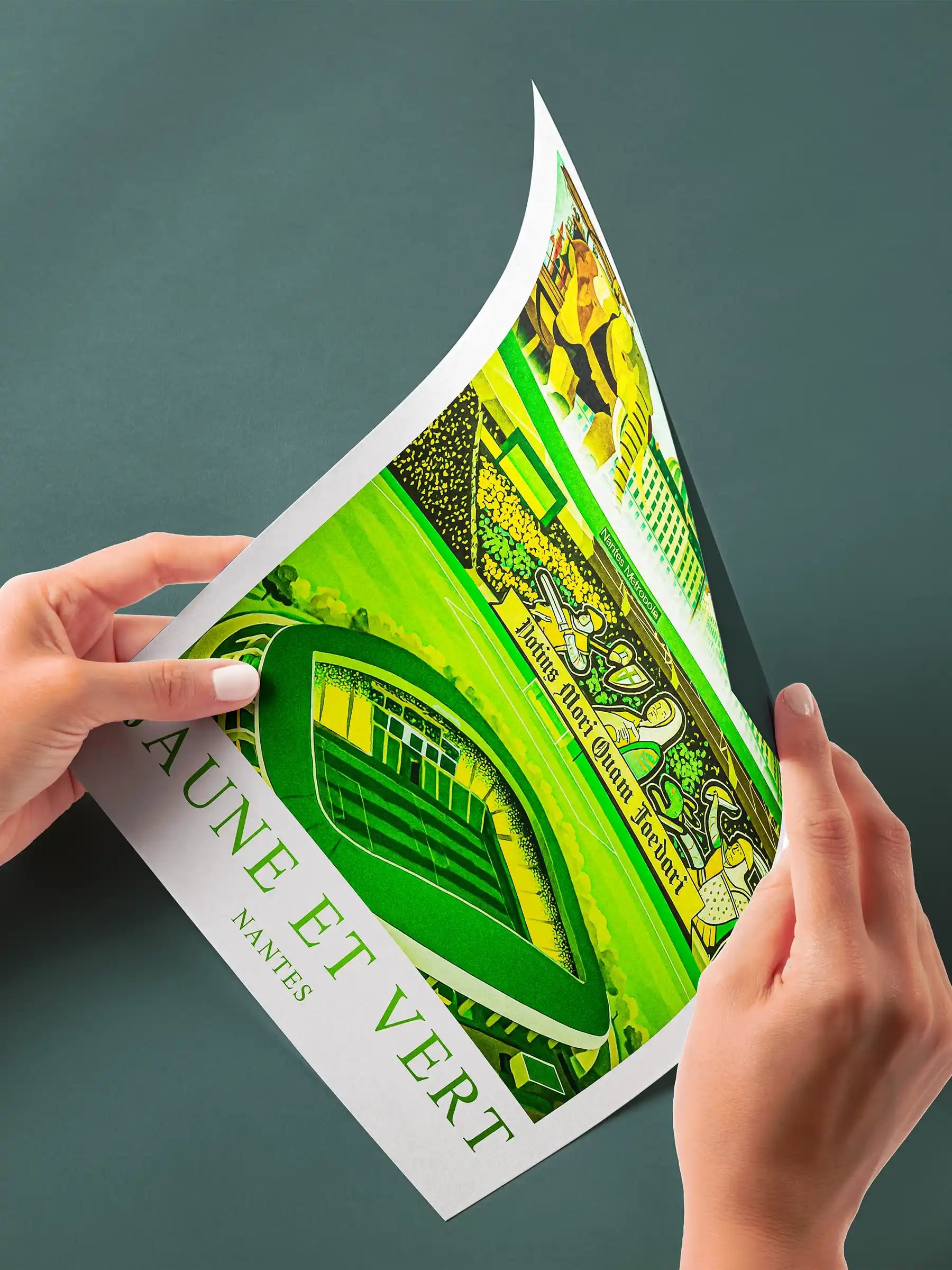 Nantes – Le Grand Stade de la Ville · Affiche Artistique FastBreak FastBreak Shop