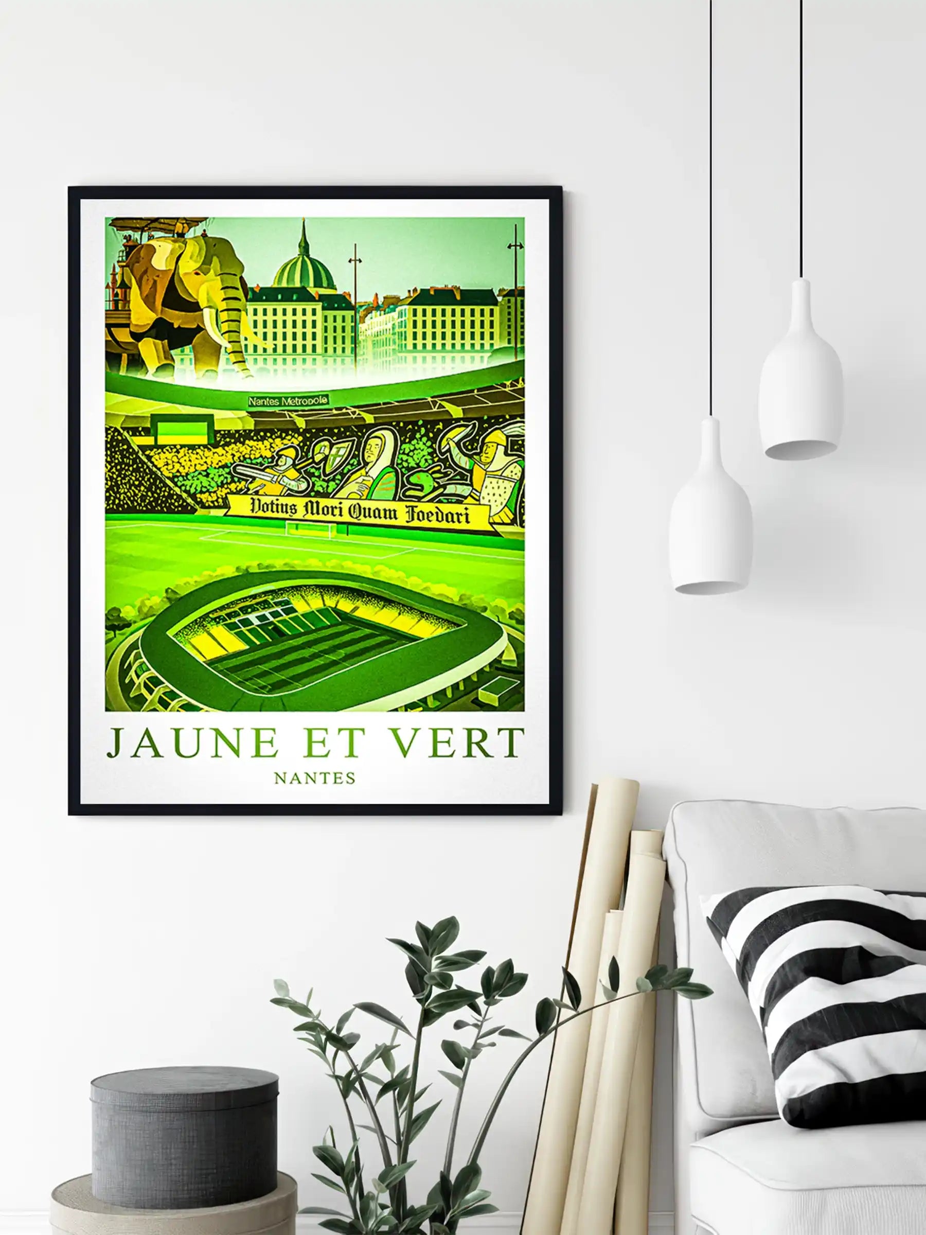 Nantes – Le Grand Stade de la Ville · Affiche Artistique FastBreak FastBreak Shop