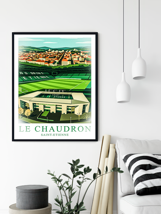 Affiche Supporters Saint-Étienne – Le Chaudron | Poster Football