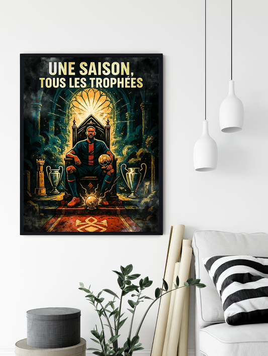 Affiche "L'Aile en Or" – Ascension d’un virtuose | Poster Football