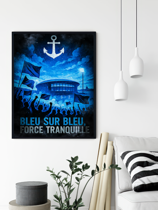 Affiche Supporters Le Havre – Havre Maritime | Poster Football