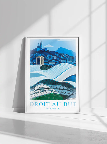 Marseille – Le Stade de la Ville · Affiche Artistique FastBreak FastBreak Shop