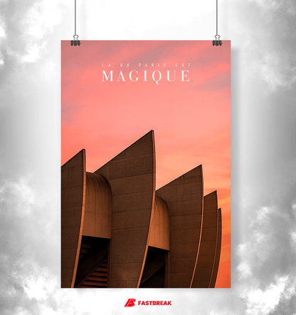 Affiche Stade Parc des Princes, Là où Paris est magique FastBreak Shop